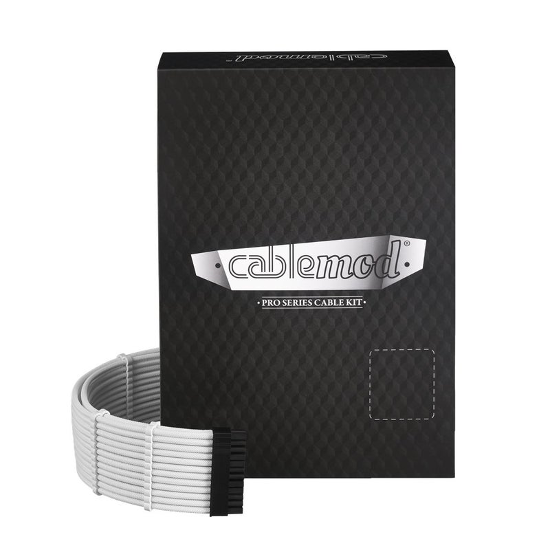 CableMod E-Series Pro ModMesh Sleeved Cable Kit for EVGA G/G+ / P/P+ / T (White) - Image 1